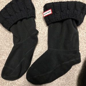 Short knitted hunter boot socks!